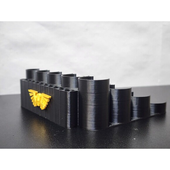 Warhammer Paint Rack 5x4 – 3D Printed Citadel Pot Holder with Imperial Aquila - Picture 6 of 14